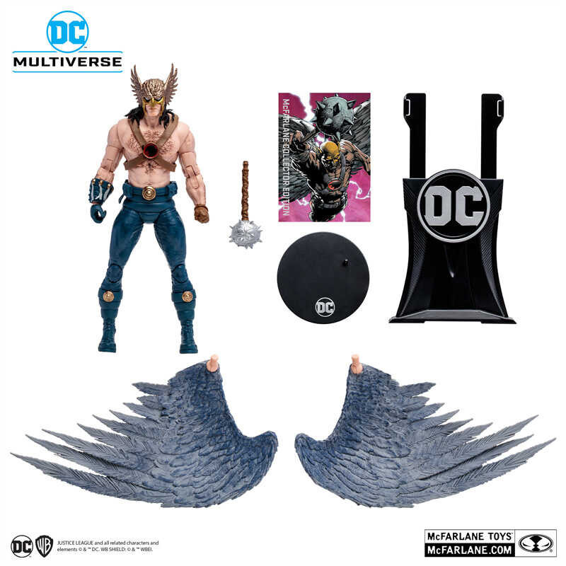 ￥ Mainan Original DC Multiverse 7-Inch Hawkman (Zero Hour) Mcfarlane Collector Edition Action Fig