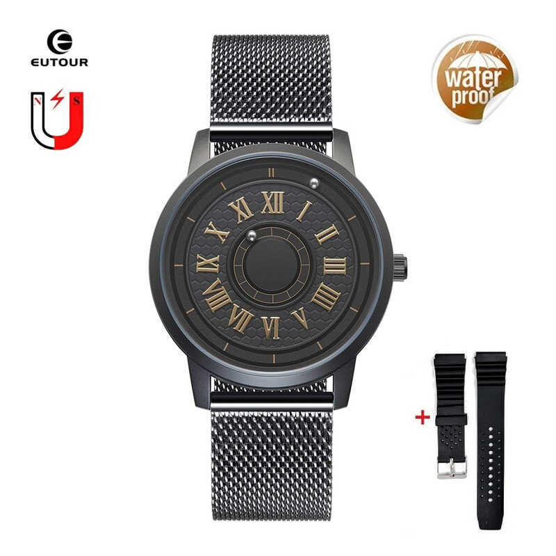 Magnetic Blue Eutour Ball Quartz Watch Stainless Steel Men Wristwatch Waterproof Fashion Couple
