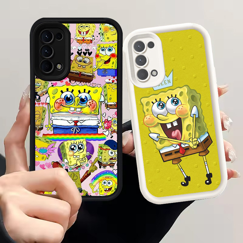 Casing untuk OPPO A52 F19 A92 F19s A72 A95 Silikon Case H-82 SpongeBob
