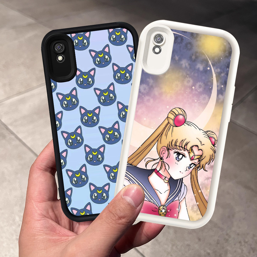 Casing untuk Xiaomi POCO C71 M3 M4 Redmi Note 7 9T 9A Pro Silikon Case H-35 Sailor Moon