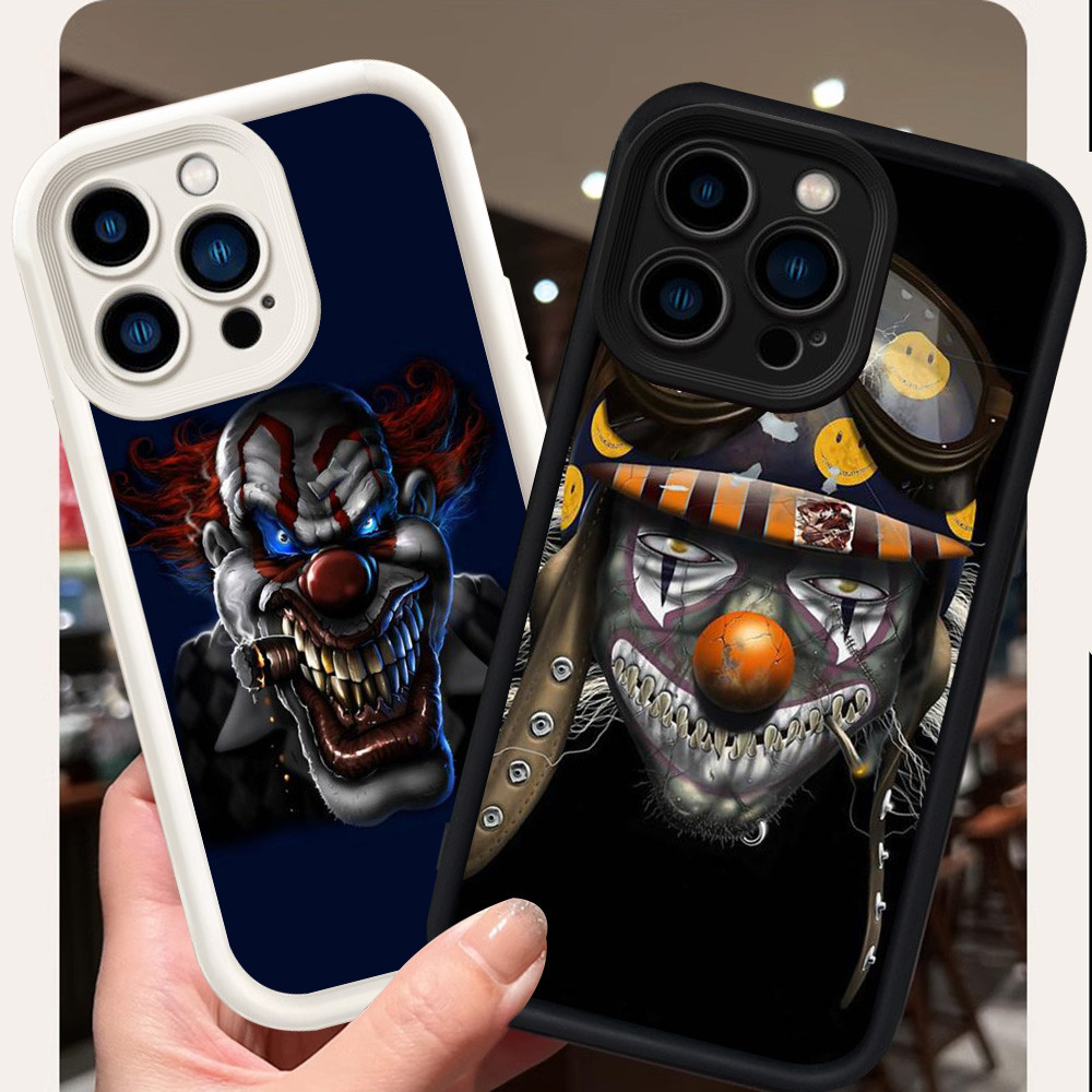 Casing untuk iPhone 7 14 Pro Max Plus Silikon Case H-55 Clown