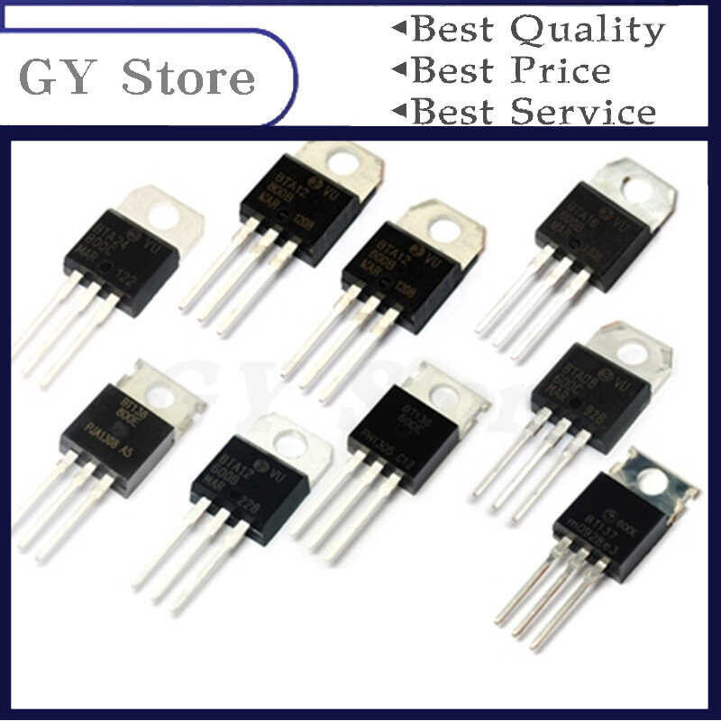 BTB16-600B TO-220 10pcs BTB16-600 TO220 BTB08-600B BTB08-600 BTB12-600B BTB12-600 BTB06-600B BT