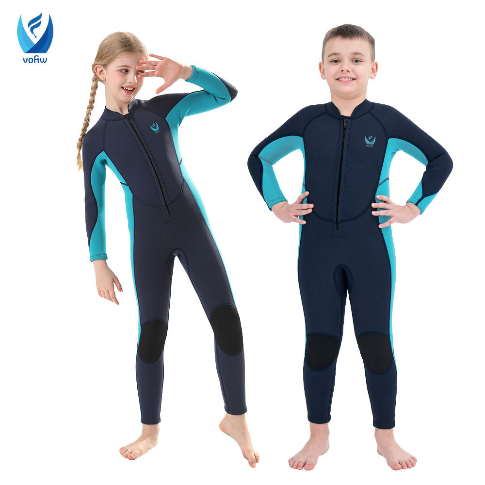 

baju diving Baju anak-anak baru yang panjang panas 3mm satu potong pakaian renang surfing berenang menyelam
