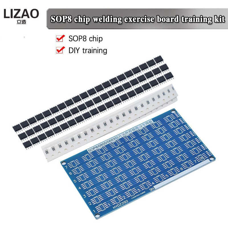 

Circuit - SMD Component Solving Practice Board SOP8 Chip 0805 PCB 0603 DIY Kit Fanny Skill Trai