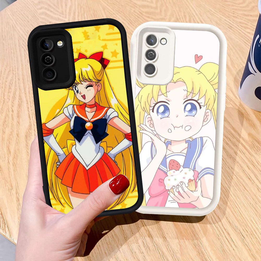 Casing untuk Samsung Galaxy A02S A03S M02S F02S A03 Core a02 Silikon Case H-35 Sailor Moon
