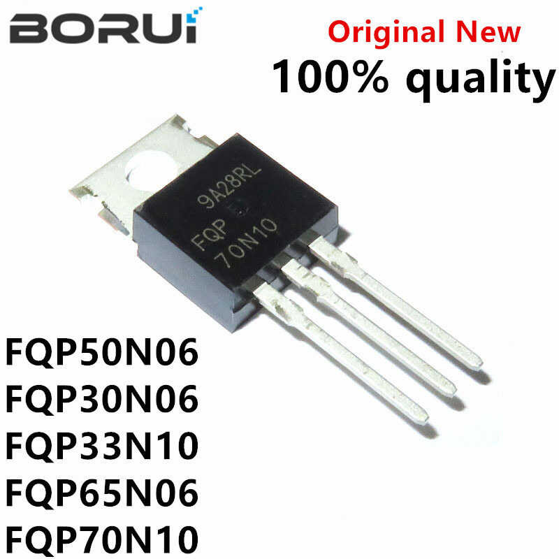 FQP50N06 TO220 10PCS 50N06 TO-220 FQP30N06 30N06 FQP33N10 33N10 FQP65N06 65N06 FQP70N10 70N10 F
