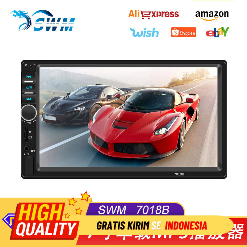 Definisi tinggi 7 inci MP3/MP4 mesin masukkan kartu, mobil MP5 player, Bluetooth amplifier, radio, p