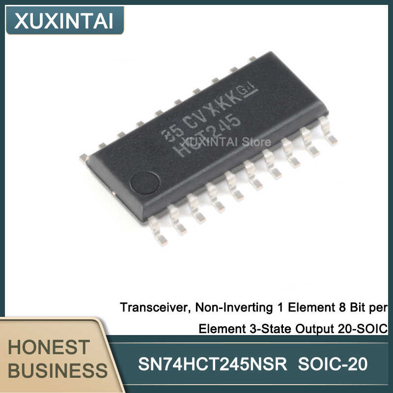 50Pcs/Lot Baru Original[UNK] SN74HCT245NSR SN74HCT245 Transceiver, Non-Inverting 1 8 Bit per El