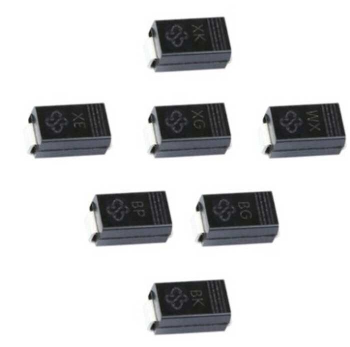 TVS 50Pcs SMD Diodes SM20A SM30A SM40A SM50A SM60A SM70CA SM80CA SM88CA SM 400W 5A SMA