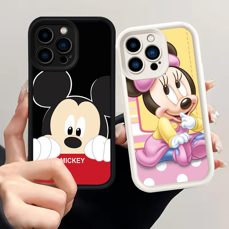 Casing untuk iPhone 8 13 Pro Max Plus Silikon Case H-23 Mickey Mouse