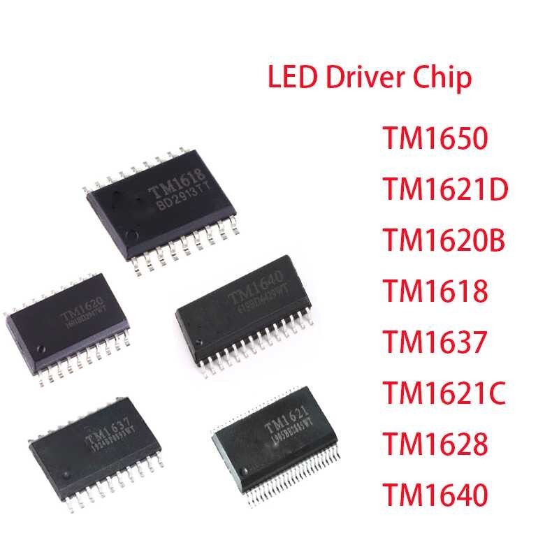TM1618 25 PCS TM1637 TM1621D TM1620B TM1650 TM1621C TM1628 TM1640 SOP16 SOP18 SO20 SOP24 SOP28