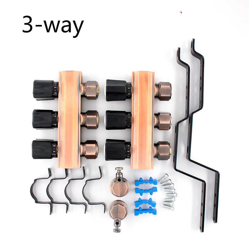 Brass 3-8 wayout pemanasan lantai vae · diversified water separator for home bathroom adjustabl