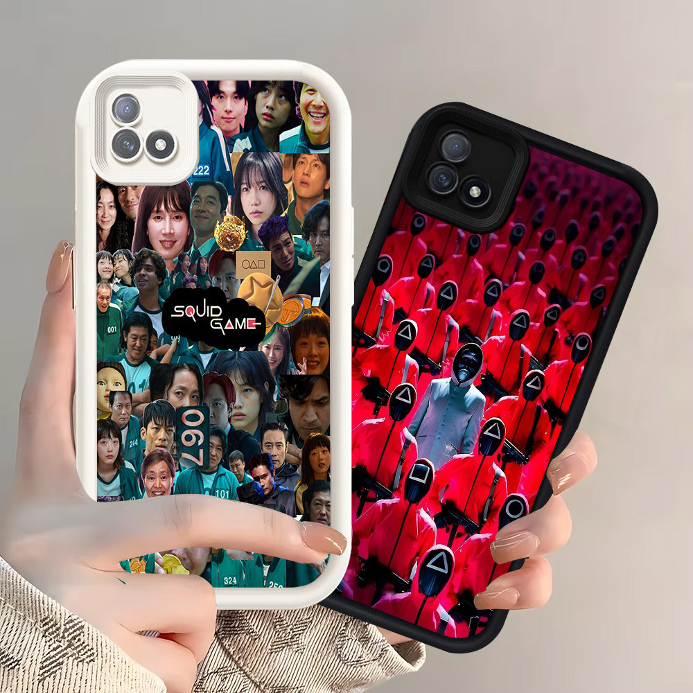 Z-14 Squid Game Putih Hitam Casing untuk Realme C11 2021 C20 C20A Case