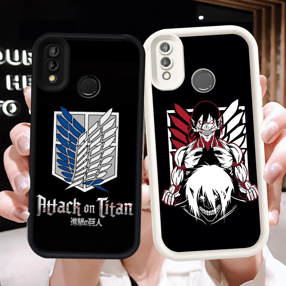 Z-43 Attack on Titan Putih Hitam Casing untuk VIVO Y95 Y93 Y91 V15 Y91C Y91i Case