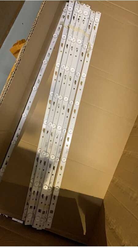 LED NEW 12pcs/lot backlight strip for 65UA6606 8 L65E5800A L65E5800F 65HR331M08A0 V0 4C-LB650T-