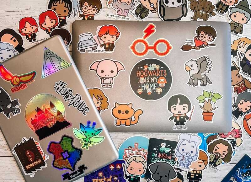 

Journals A.B.C.D.E. Conquest Harry Potter Chibi Vinyl Stickers, a unique set of sticker sticker