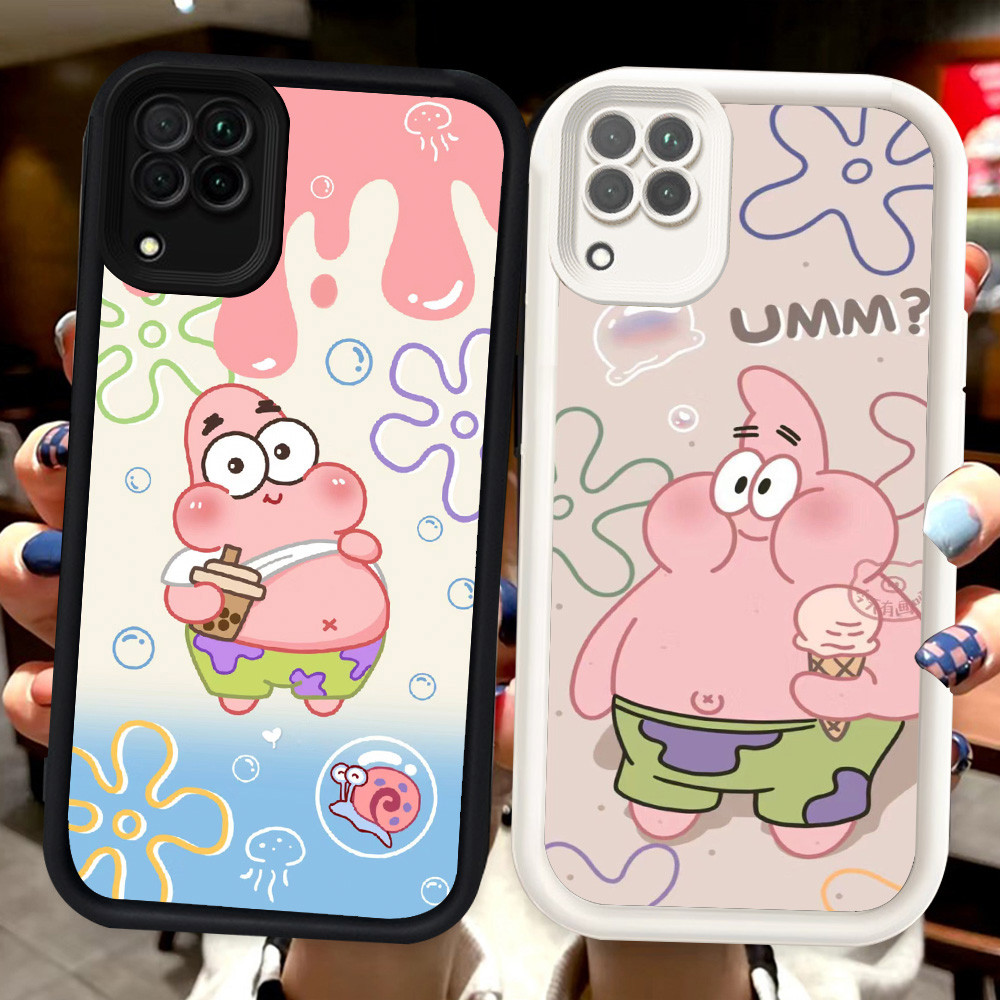 Z-44 SpongeBob Putih Hitam Casing untuk Samsung Galaxy A12 A22 5G Case