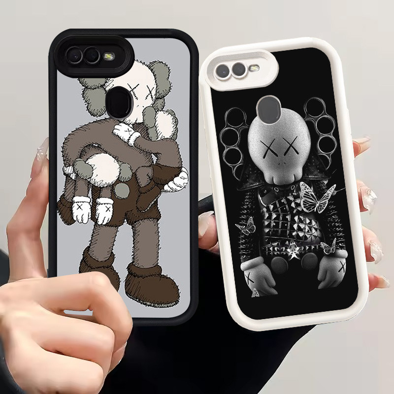 Casing untuk OPPO A12 A12s F7 A7 A5S F9 Pro A11K Silikon Case H-38 KAWS