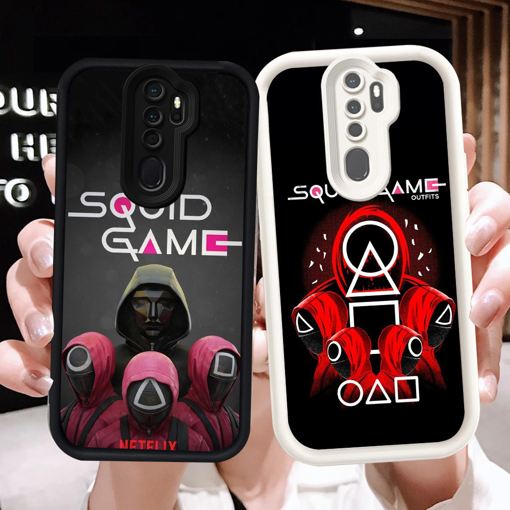 Z-14 Squid Game Putih Hitam Casing untuk OPPO F11 Pro A5 A9 2020 2Z 2F Case