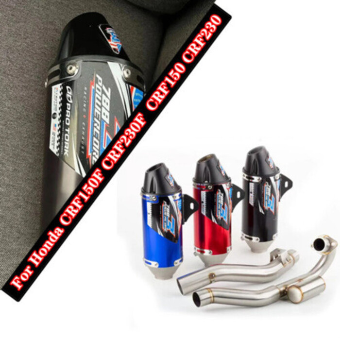 Motorcycle Pipe Full System For Honda CRF150F CRF230F CRF150 CRF230 Off-Road Complete Exhaust Muffle