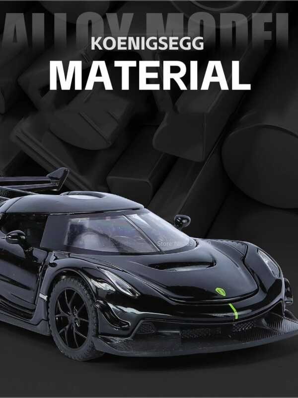 ￥ 1/32 Skala Koenigsegg Jesko Car Permainan Diecast Model Dengan Light Pull Back Function Collect