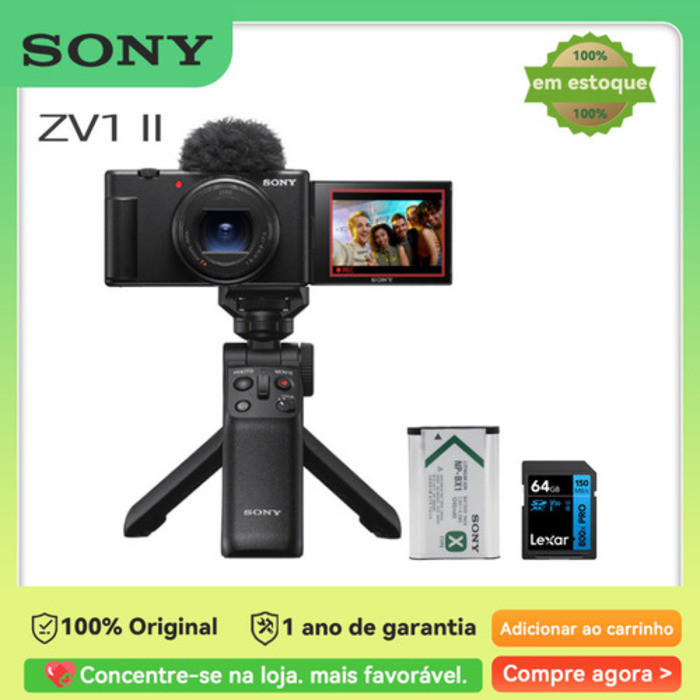 SONY ZV-1 Vlog Digital Camera Record 4K Video ZV1 Mark II Wide-Aperture Zoom Lens Built-in ND Filter