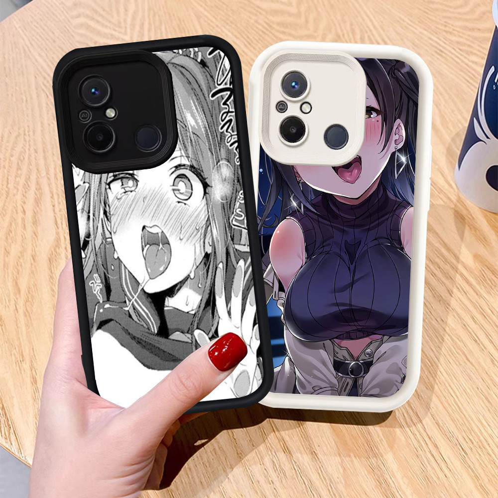 Casing untuk Xiaomi POCO C55 C31 Redmi 12C 9C 10C 11A Silikon Case H-19 Ahegao Anime