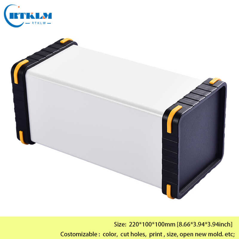 enclosure DIY enclosures for electronics junction box Aluminium power supply cable case 220*100