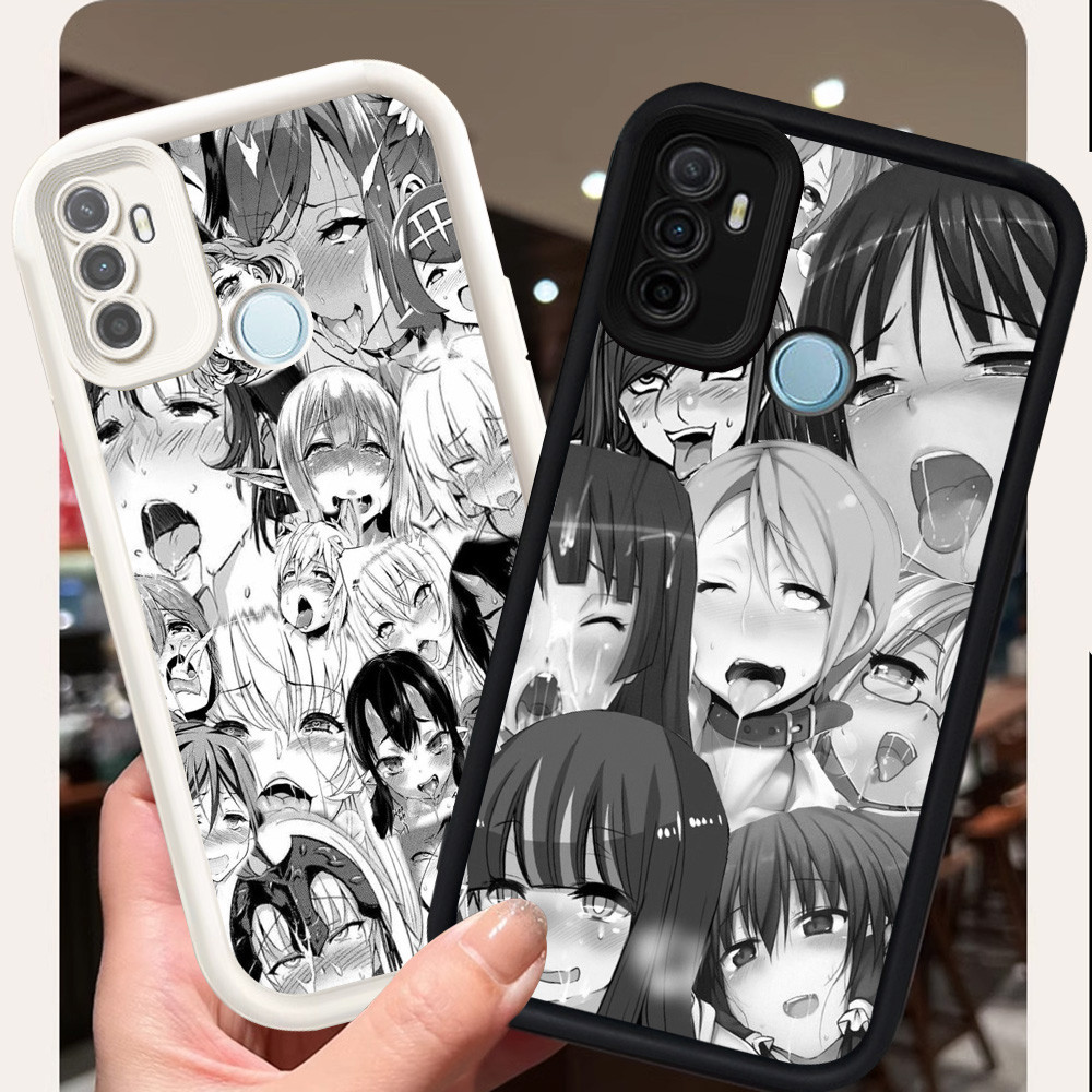 Casing untuk OPPO A53 A53S A33 Realme C17 7I Silikon Case H-19 Ahegao Anime