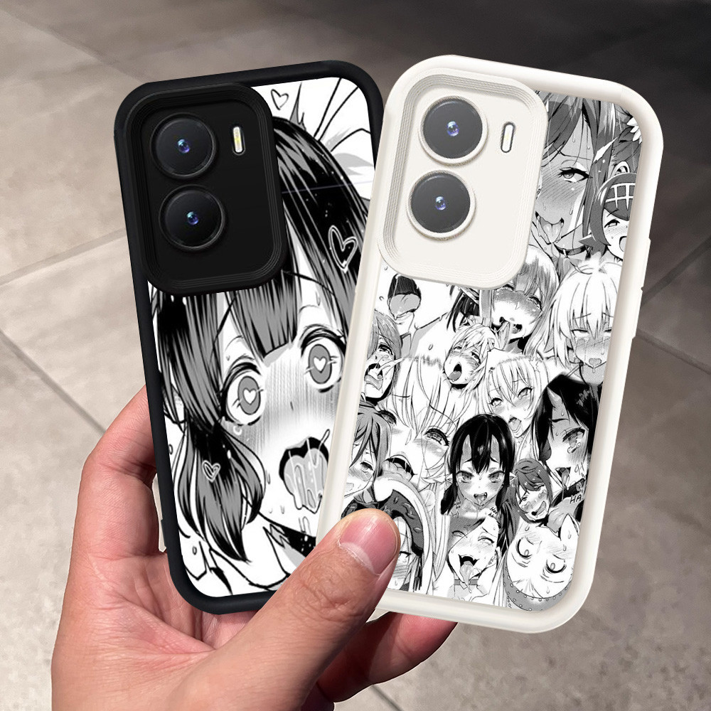 Casing untuk VIVO Y02S Y56 Y16 IQOO 13 Z9 Z9X Z10 Turbo 5G T4 Neo 10 Silikon Case H-19 Ahegao Anime