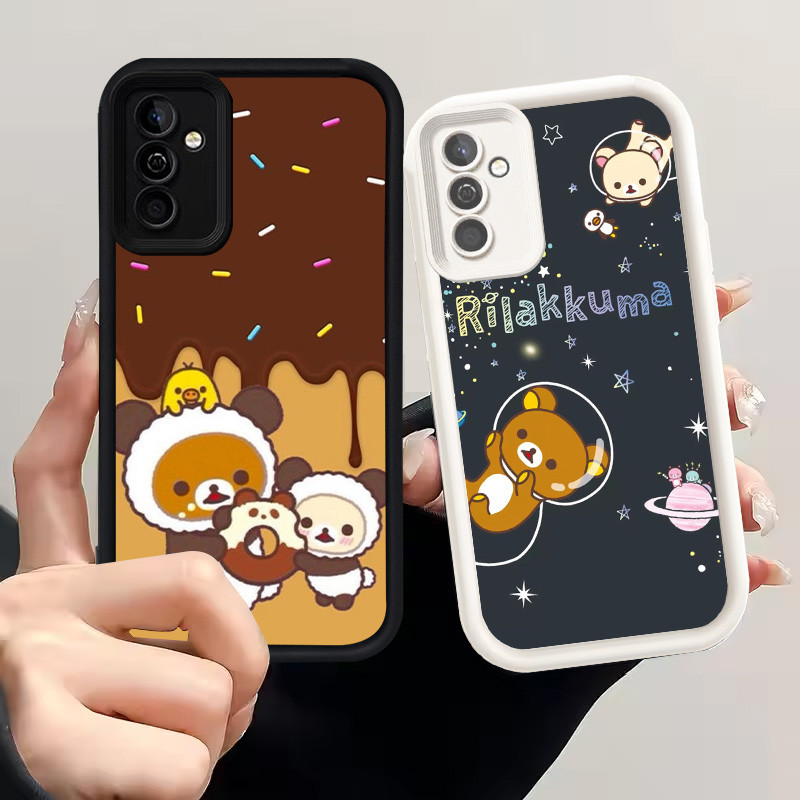 Casing untuk Samsung Galaxy A04s A05S A35 A34 A25 5G Silikon Case H-57 Cute Rilakkuma