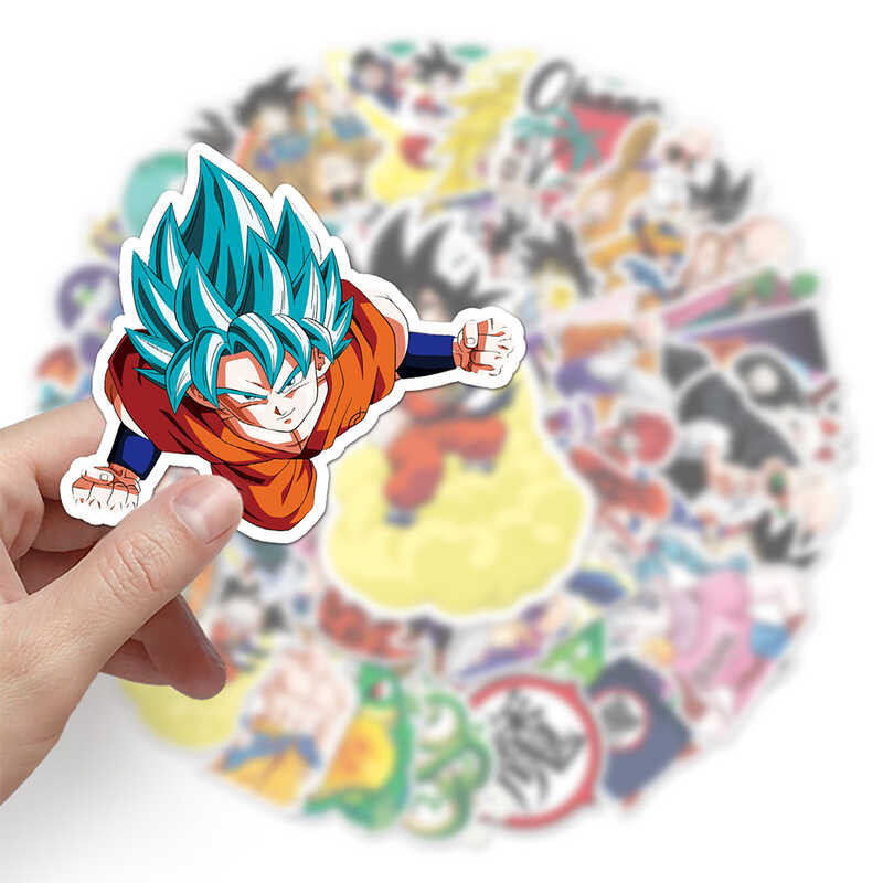 

￥ 10/30/50Pcs Cool Dragon Ball Anime Stickers Vegeta Son Goku Cartoon Graffiti Decal DIY Telepon