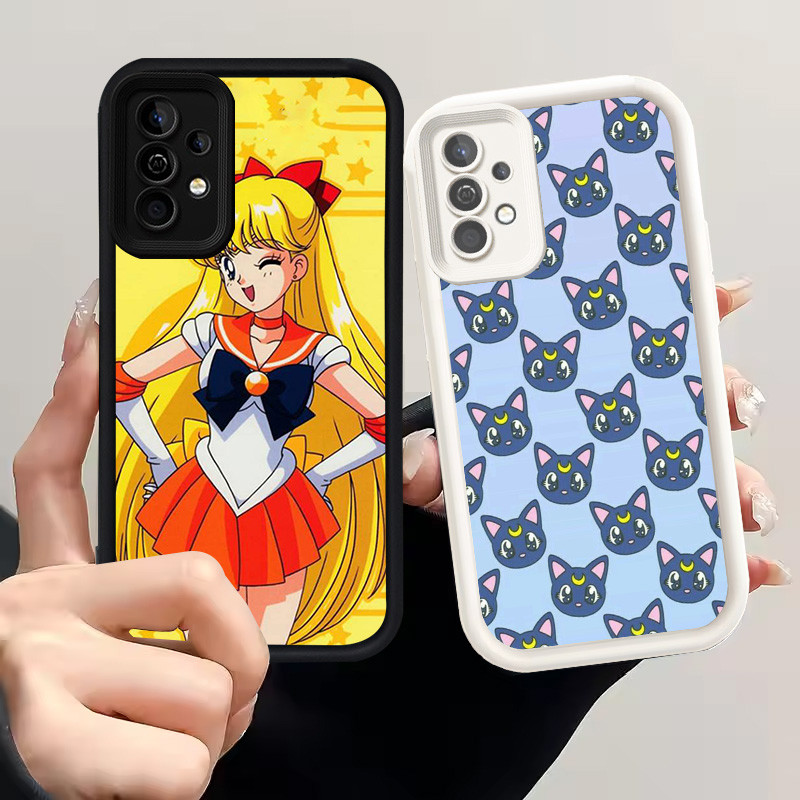 Casing untuk Samsung Galaxy A52 A73 A53 A52S 5G S25 Ultra A36 A56 A26 Silikon Case H-35 Sailor Moon