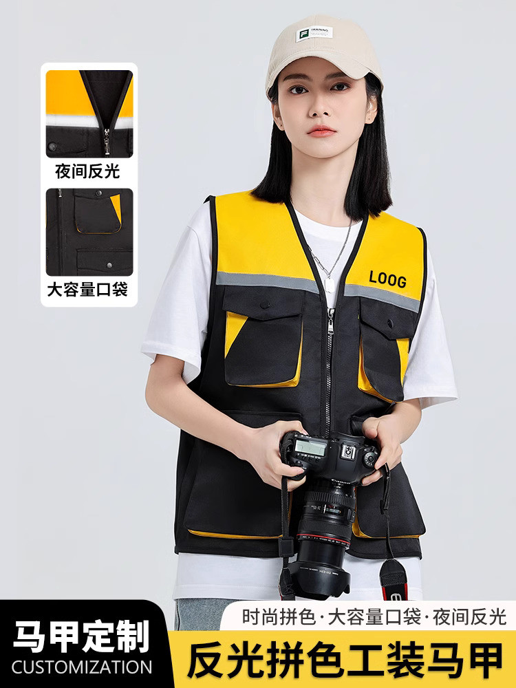 Jaket gedung dekorasi, jaket reflektif malam, pakaian kerja pria dan wanita dicetak, jaket, musim pa