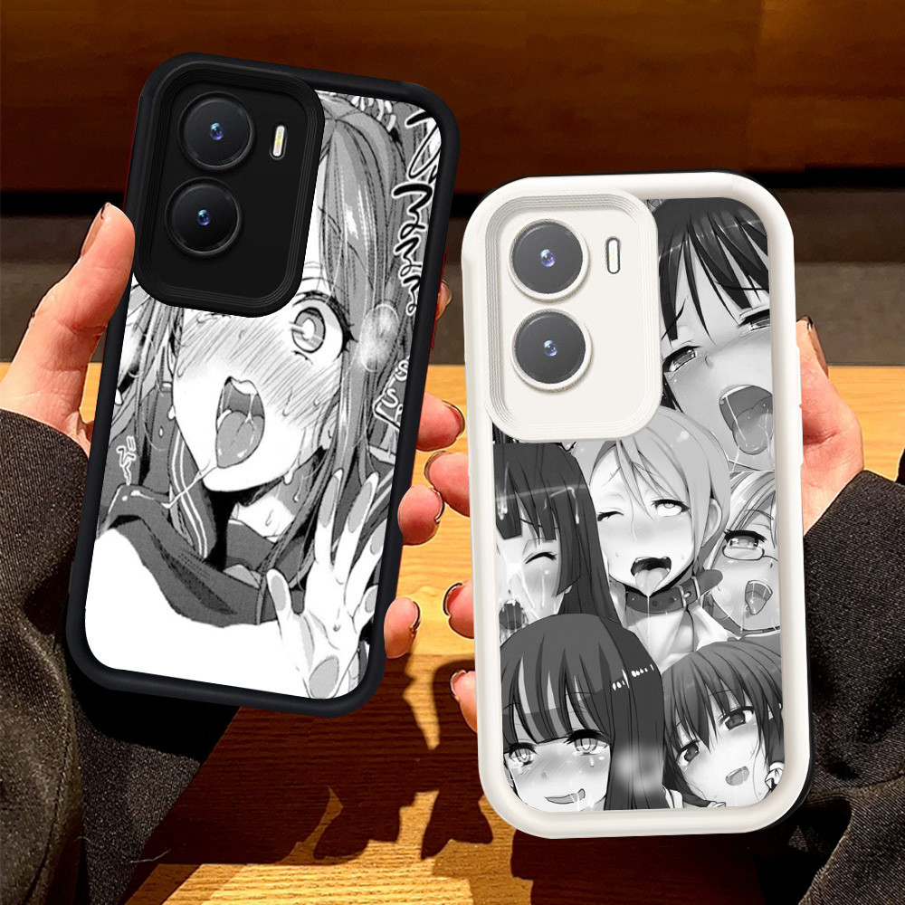 Casing untuk VIVO Y55 Y33E Y01 Y75 Y01A 5G Silikon Case H-19 Ahegao Anime