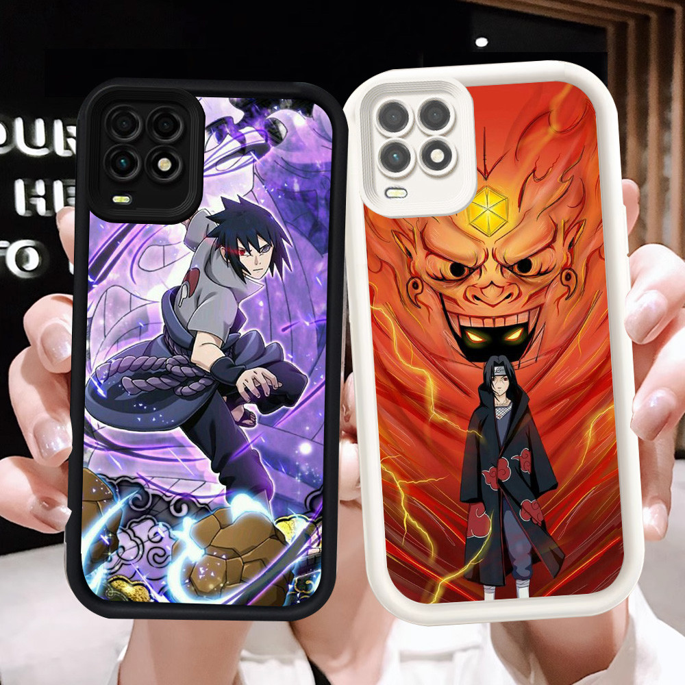 Z-25 Anime Naruto Akatsuki Putih Hitam Casing untuk Realme 8 8S Pro 5G OPPO A54 Case