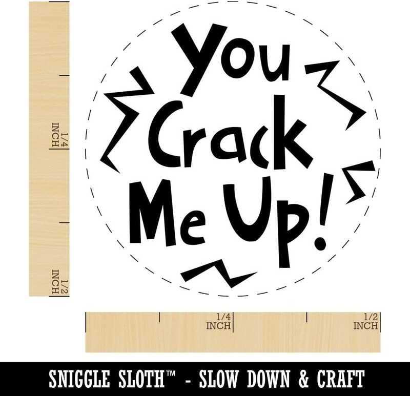 

Crack A.B.C.D.E. You Me Up Chicken Egg Rubber Stamp - 1/2 Inch Mini