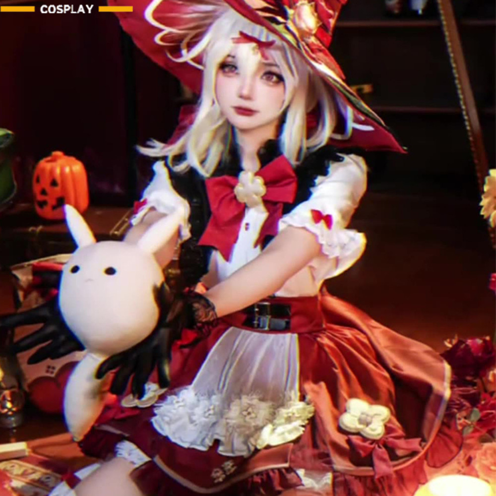 Genshin Impact, Keli Cos, Qi, bunga, bintang, lilin, Lolita, penyihir, menyebarkan permainan cosplay