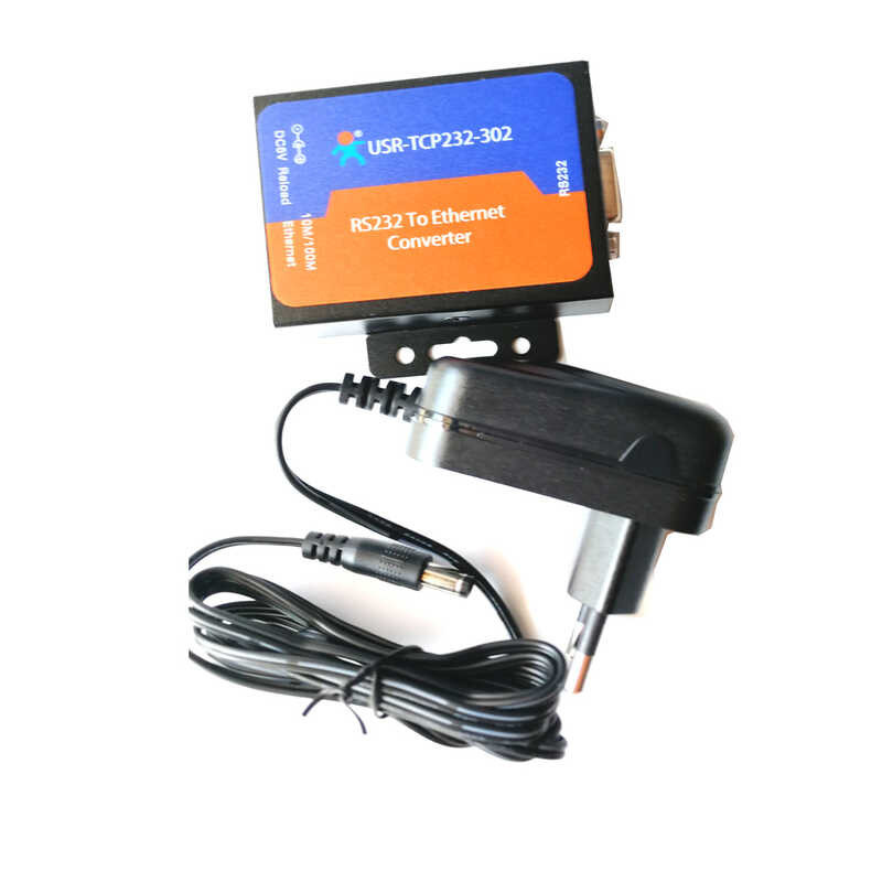 USR-TCP232-302 Serial RS232 ke TCP/IP Server Module Ethernet Converter Support DHCP/DNS, 200 Up