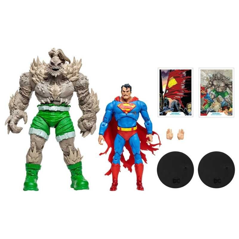 ￥ Mcfarlane Doomsady Vs Superman Injustice Storm 7Inch Pvc Action Anime Figurine Gold Collection