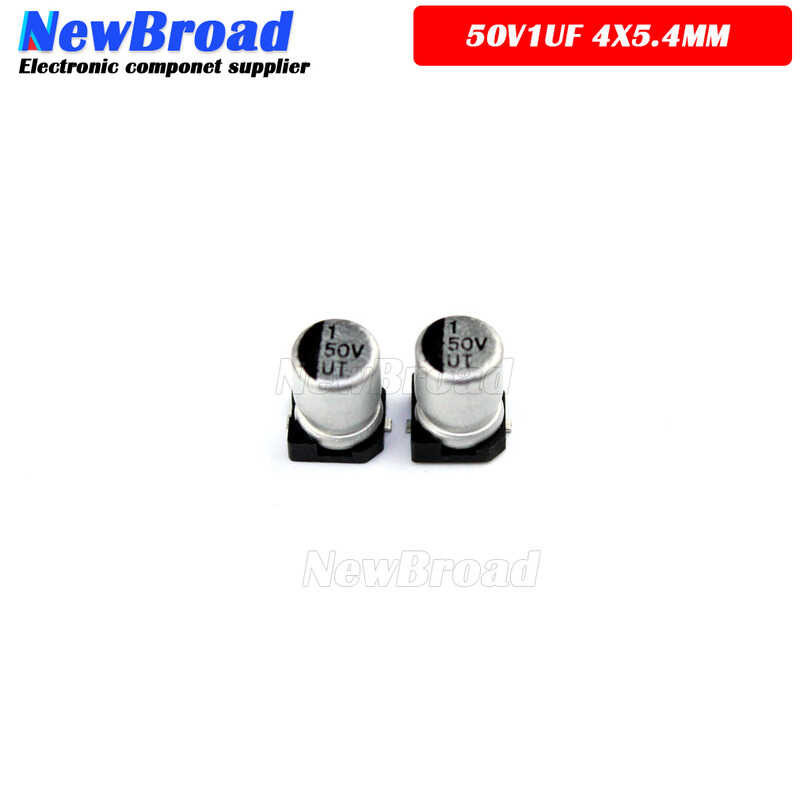 Aluminum 20PCS SMD Electrolytic Capacitor 50V1UF 4*5.4MM 1UF50V 50V 1UF