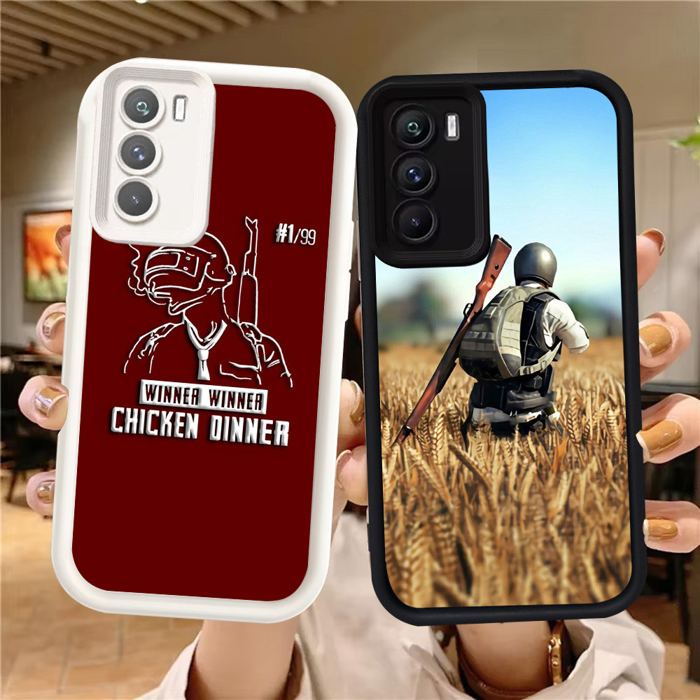 Z-28 PUBG Game Putih Hitam Casing untuk OPPO A54S A16s A74 A94 A55 A16 Case