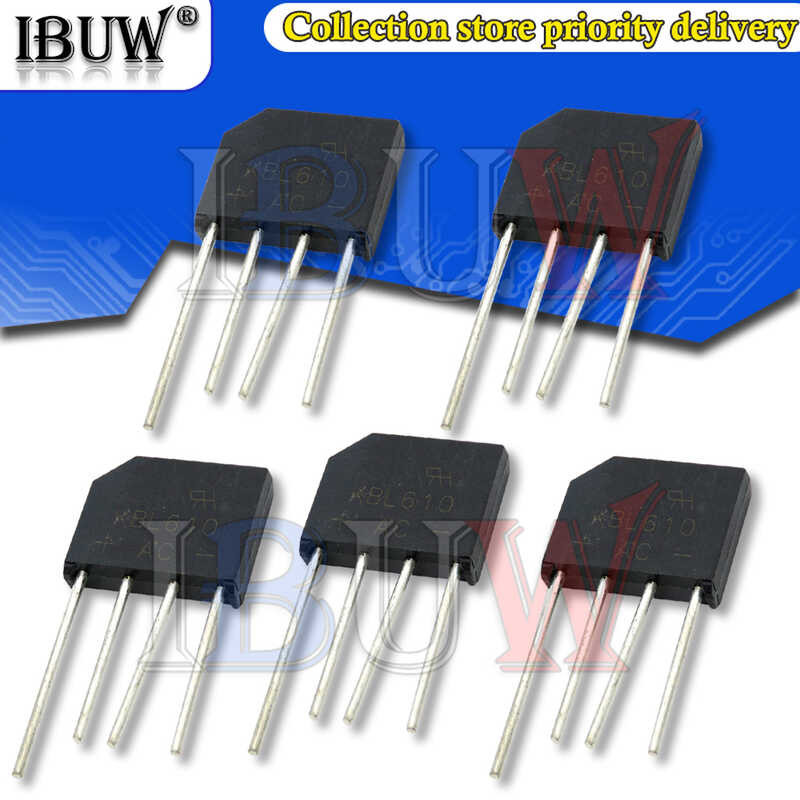 GBL406 GBU406 5PCS GBU606 KBL06 KBL10 KBL606 ZIP Brigde Rectifier