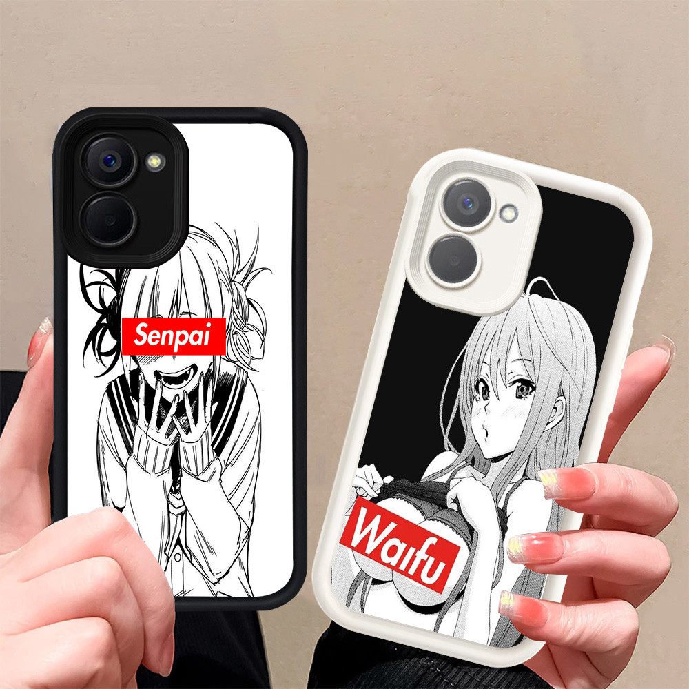 R-44 Waifu Senpai Anime Case Lembut Casing untuk VIVO Y27s Y18i Y03 Y03t Y18 Y28s Y36 Cover