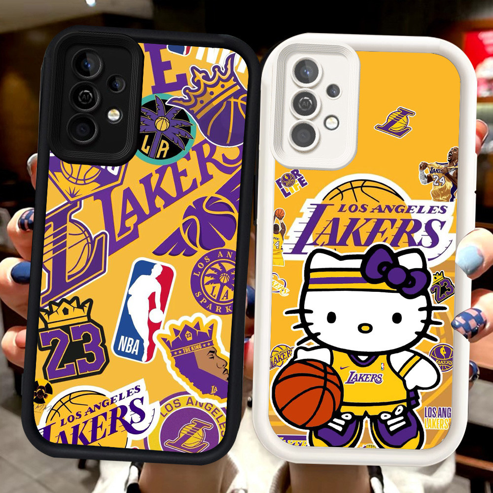Z-49 Basket 23 Putih Hitam Casing untuk Samsung Galaxy A32 A13 A33 A23 5G Case