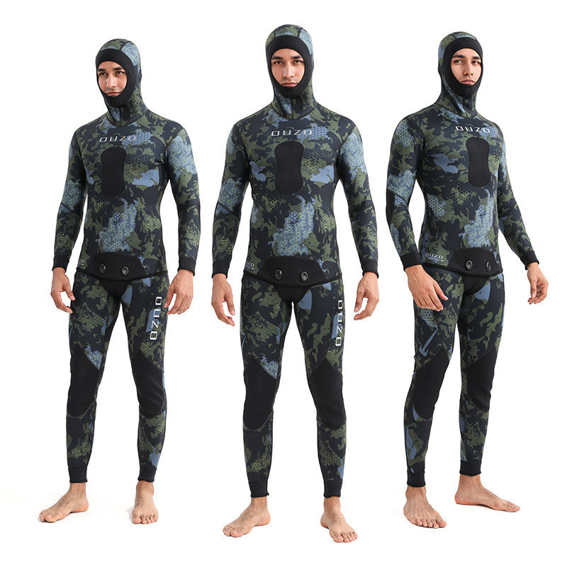 

baju diving Pakaian 3mm, menyelam, renang dingin hangat tubuh yang terpisah, surf, pakaian memancing gratis dan memburu