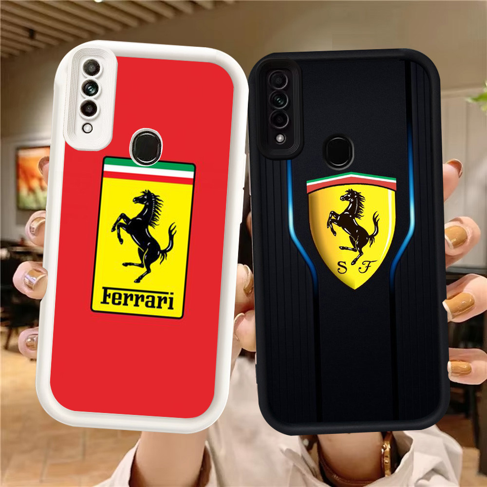 Z-46 Ferrari Putih Hitam Casing untuk OPPO A31 Reno 3 A91 F15 2020 Case