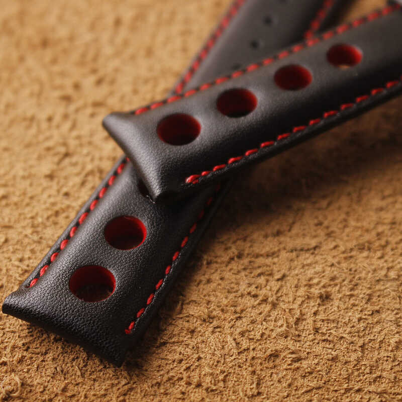 asli Gelang kulit untuk tissot Sports Racing Series PRS516 T91 1853 Top layer cowhide Watch ban