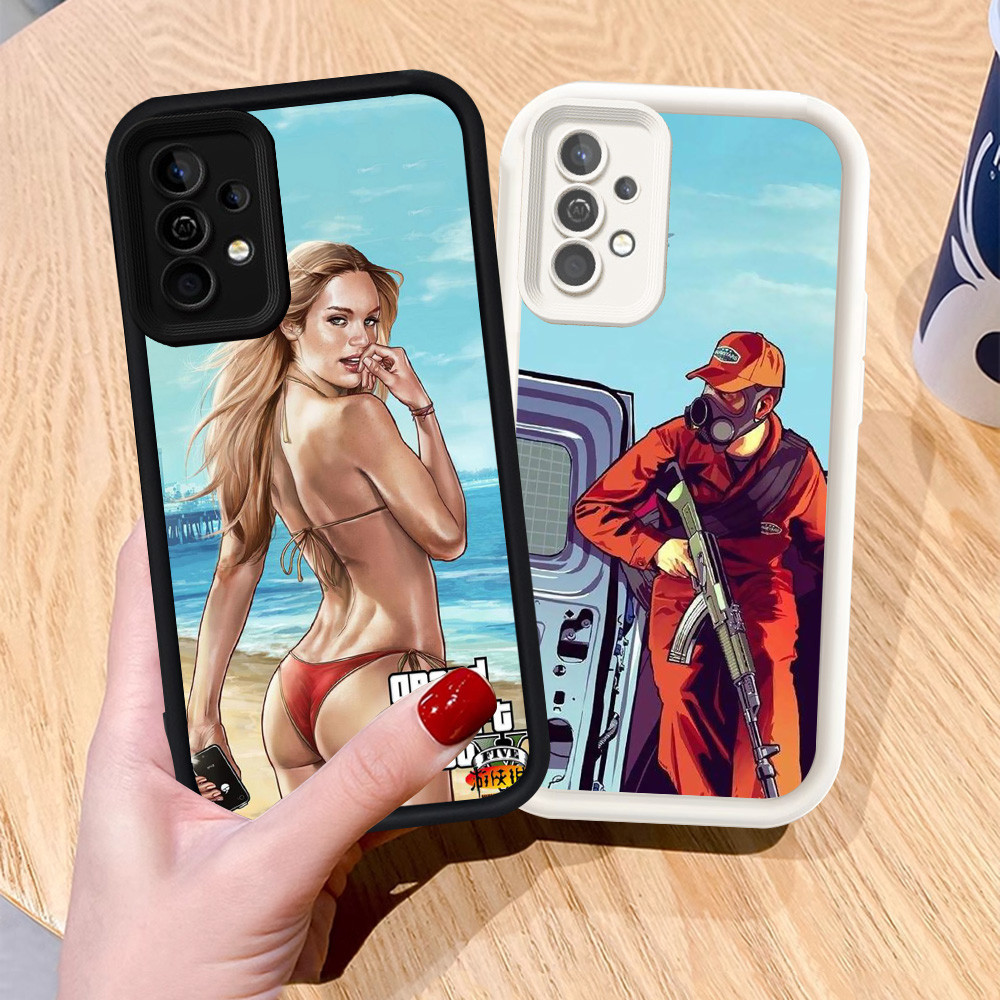 Casing untuk Samsung Galaxy A13 A33 A32 A23 5G Silikon Case H-32 GTA 5 Game