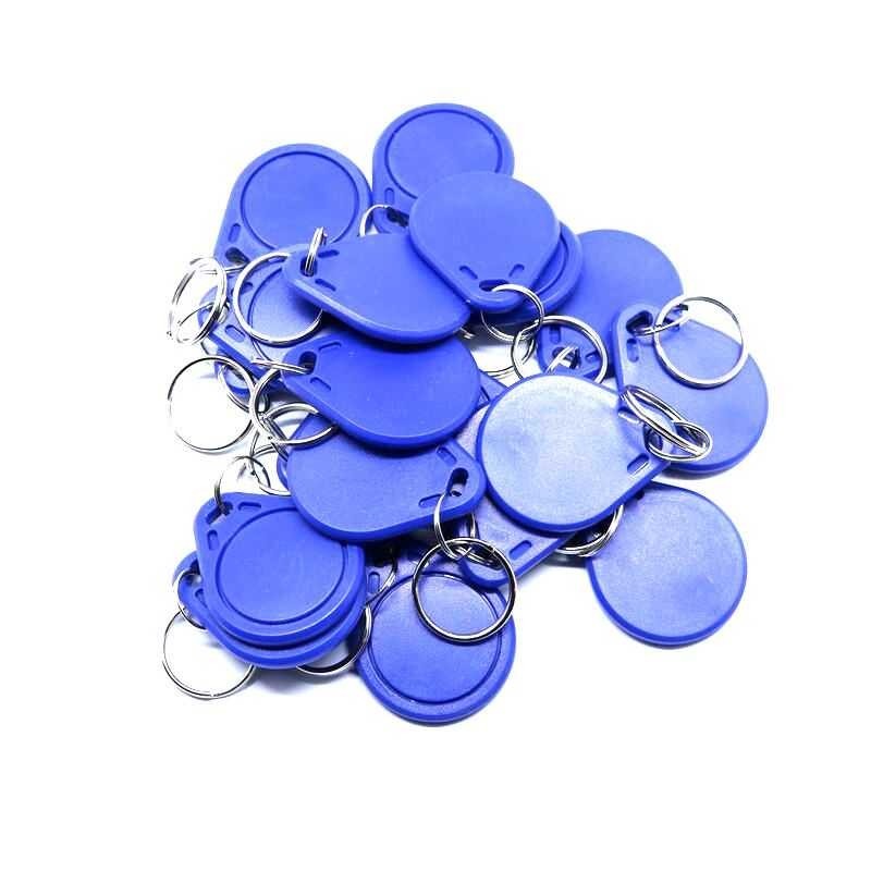 

125Khz RFID 100PCS Ditulis EM4305 Chip Rewritable Tag Token Key For ID Card Writer s fobs chain